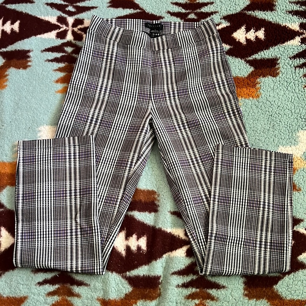 Plaid Stretch Pants